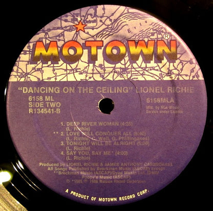 Lionel Richie : Dancing On The Ceiling (LP, Album, Club)