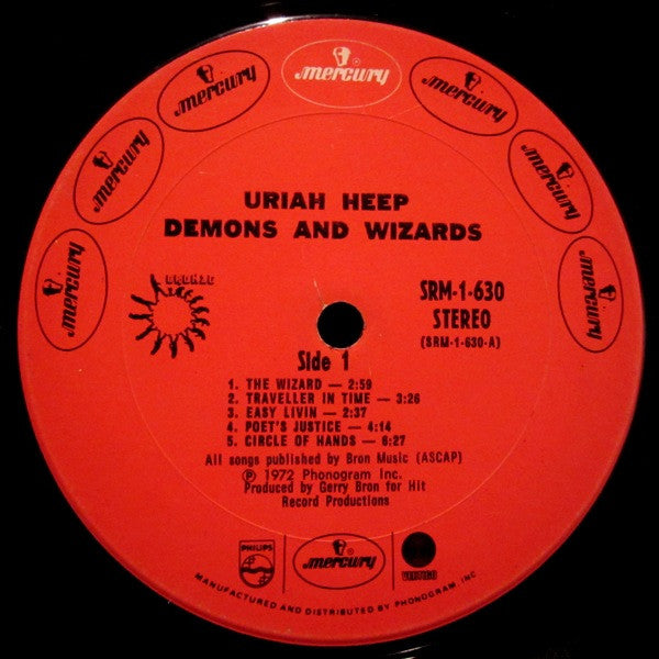 Uriah Heep : Demons And Wizards (LP, Album, Gat)