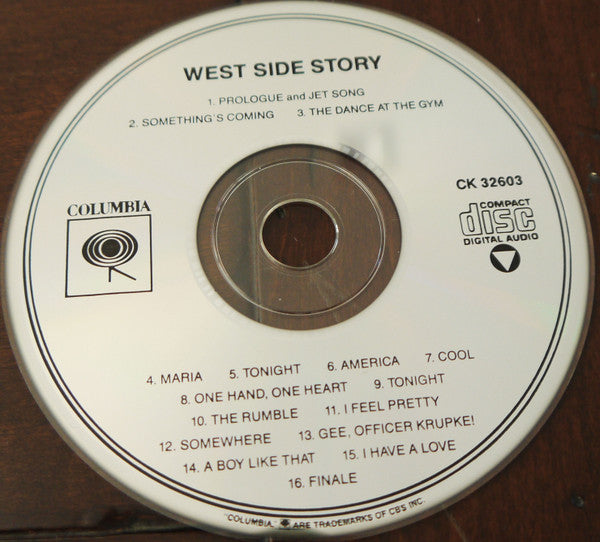 Carol Lawrence, Larry Kert, Chita Rivera, Arthur Gordon Smith , Music By Leonard Bernstein , Lyrics By Stephen Sondheim : West Side Story (CD, Album, RE)