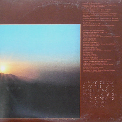 Stevie Wonder : Talking Book (LP, Album, Gat)