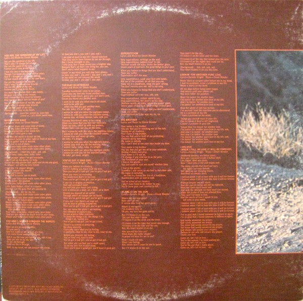 Stevie Wonder : Talking Book (LP, Album, Gat)
