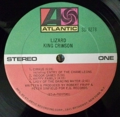 King Crimson : Lizard (LP, Album, Phi)