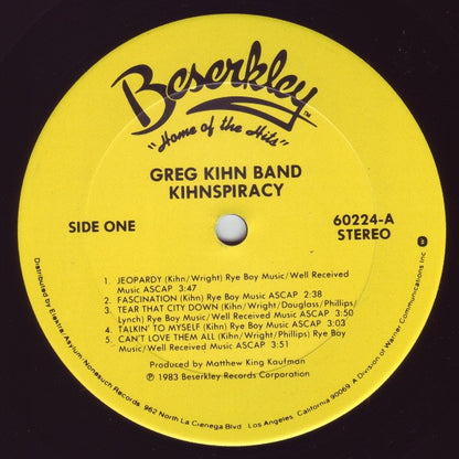 Greg Kihn Band : Kihnspiracy (LP, Album, Club, Col)