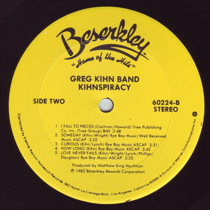 Greg Kihn Band : Kihnspiracy (LP, Album, Club, Col)