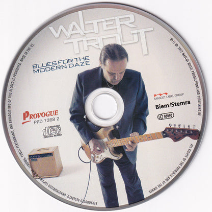 Walter Trout : Blues For The Modern Daze (CD, Album)