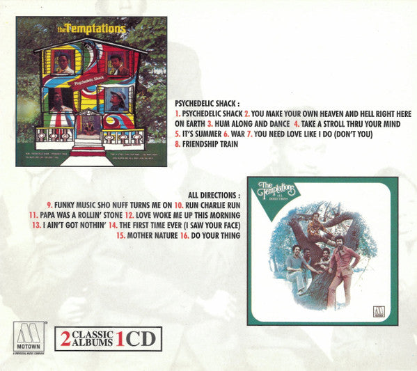 The Temptations : Psychedelic Shack & All Directions (CD, Comp, RE)