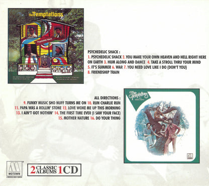 The Temptations : Psychedelic Shack & All Directions (CD, Comp, RE)