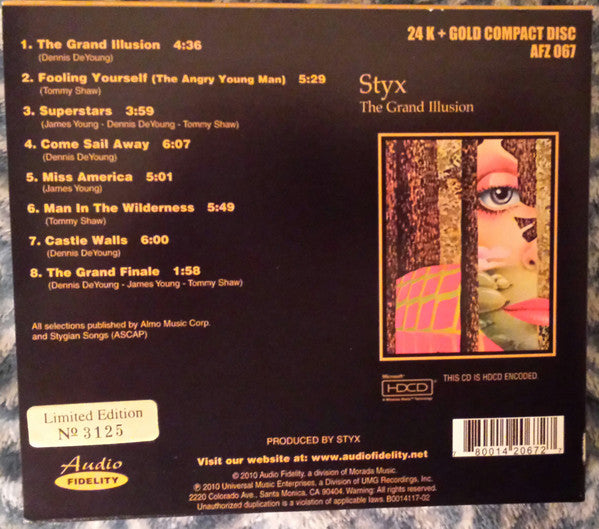 Styx : The Grand Illusion (HDCD, Album, Ltd, Num, RE, RM)