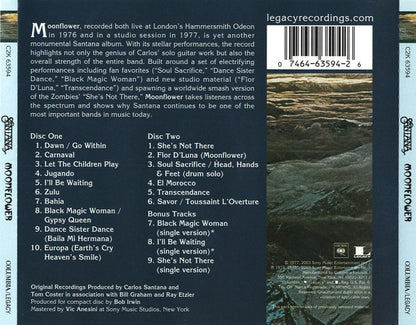 Santana : Moonflower (2xCD, Album, RE)