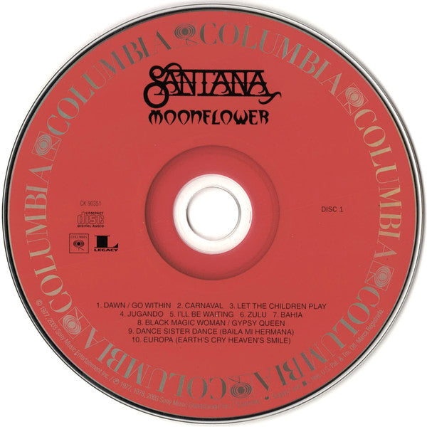 Santana : Moonflower (2xCD, Album, RE)