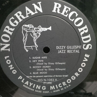 Dizzy Gillespie : Jazz Recital (LP, Album, Mono)