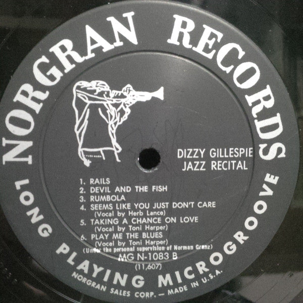 Dizzy Gillespie : Jazz Recital (LP, Album, Mono)