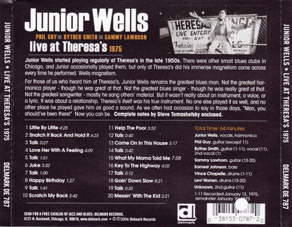 Junior Wells : Live At Theresa's 1975 (CD, Album)