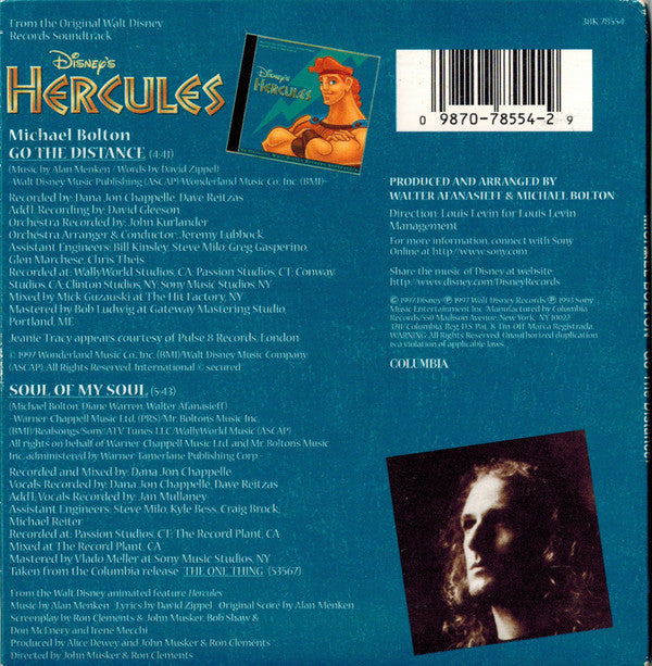 Michael Bolton : Go The Distance (CD, Single, Car)