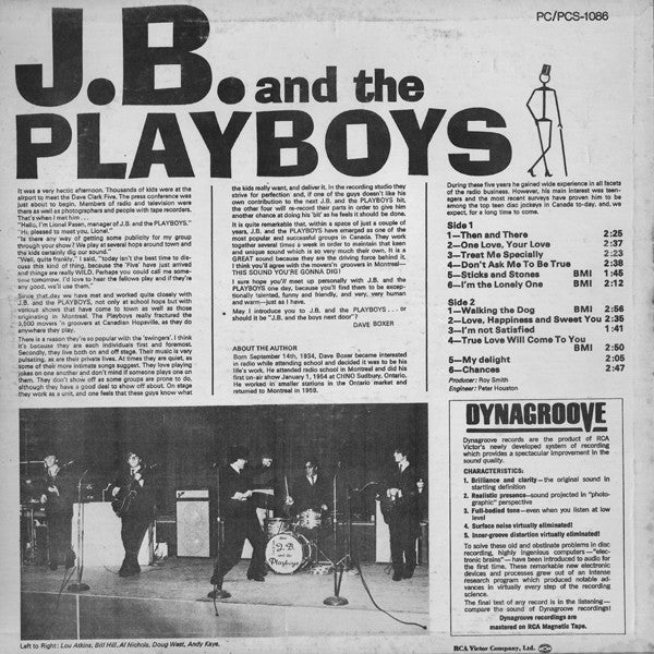 J.B. And The Playboys : J.B. And The Playboys (LP, Album, Mono)