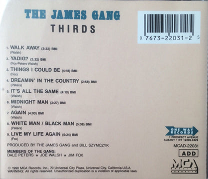 James Gang : Thirds (CD, Album)