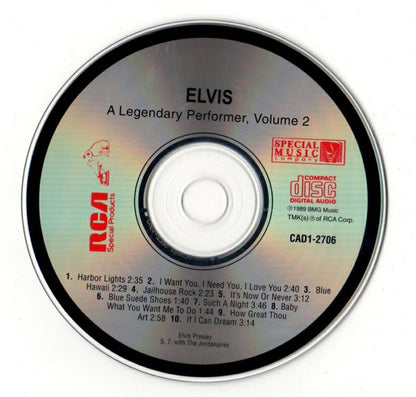 Elvis* : A Legendary Performer - Volume 2 (CD, Comp, RE)