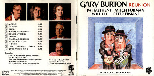 Gary Burton : Reunion (CD, Album)