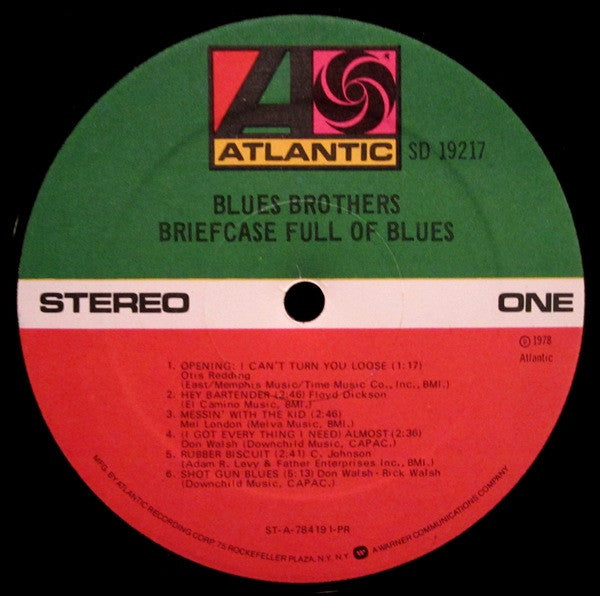 Blues Brothers* : Briefcase Full Of Blues (LP, Album, PR )