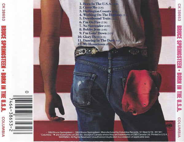 Bruce Springsteen : Born In The U.S.A. (CD, Album, RE, RP)