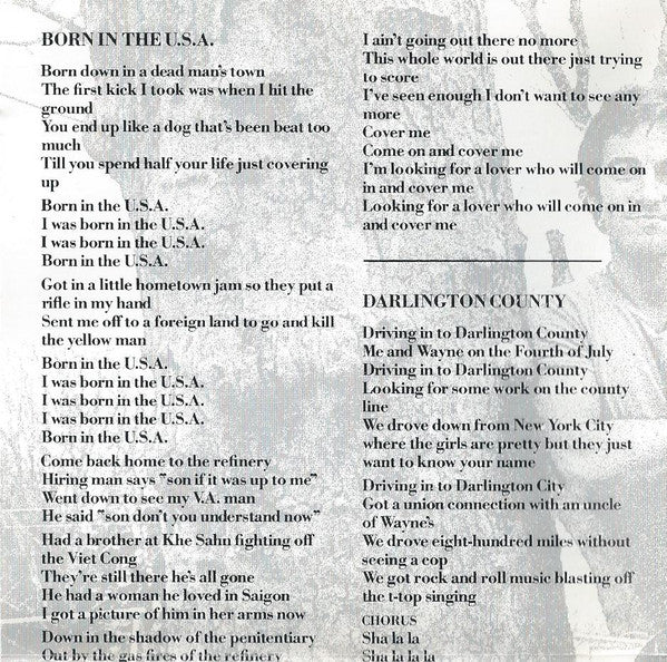 Bruce Springsteen : Born In The U.S.A. (CD, Album, RE, RP)