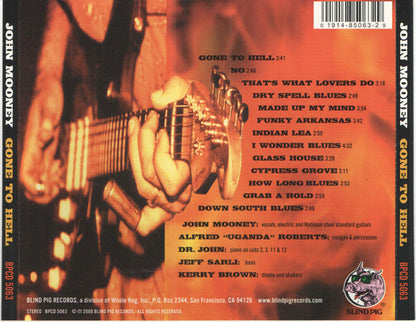 John Mooney : Gone To Hell (CD, Album)