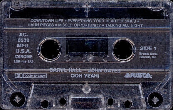 Daryl Hall & John Oates : Ooh Yeah! (Cass, Album, Club, Chr)
