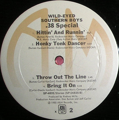 .38 Special* : Wild-Eyed Southern Boys (LP, Album, x -)