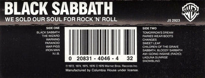 Black Sabbath : We Sold Our Soul For Rock 'N' Roll (Cass, Comp, Club)