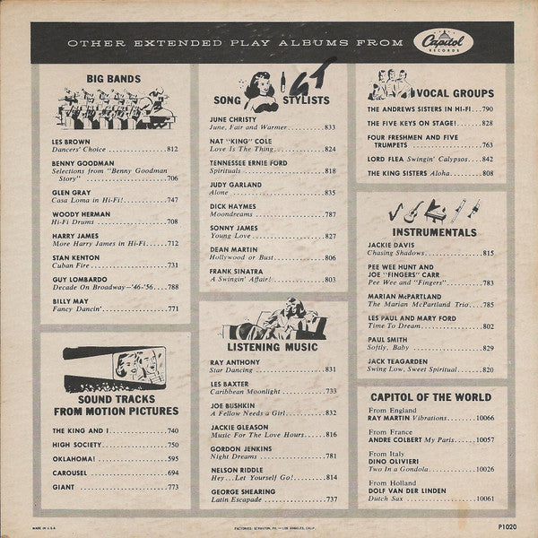 Frank Sinatra : The Lady Is A Tramp (7", EP)