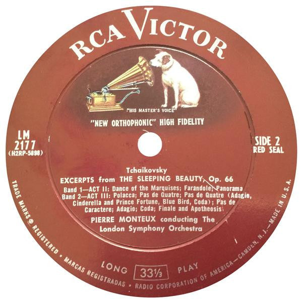 Pyotr Ilyich Tchaikovsky - Pierre Monteux Conducting The London Symphony Orchestra : Excerpts From The Sleeping Beauty (LP, Album, Mono)