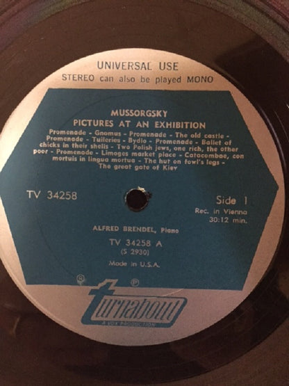 Stravinsky*  /  Mussorgsky*  /  Balakirev*  -  Alfred Brendel : Petrouchka Suite / Pictures At An Exhibition / Islamey (Oriental Fantasy) (LP, Album, RE)