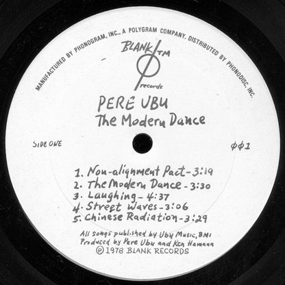 Pere Ubu : The Modern Dance (LP, Album, Pit)