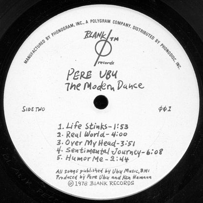Pere Ubu : The Modern Dance (LP, Album, Pit)