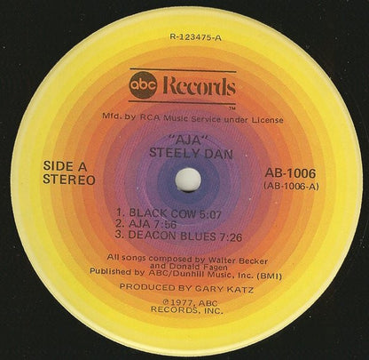 Steely Dan : Aja (LP, Album, Club, RCA)