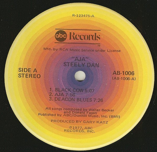 Steely Dan : Aja (LP, Album, Club, RCA)