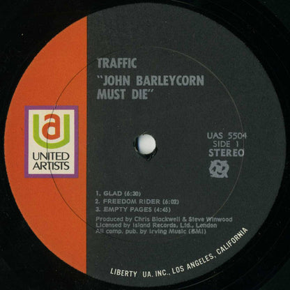 Traffic : John Barleycorn Must Die (LP, Album, All)