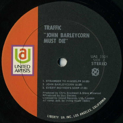 Traffic : John Barleycorn Must Die (LP, Album, All)