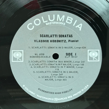 Horowitz*, Scarlatti* : Horowitz Plays Scarlatti (LP, Mono)