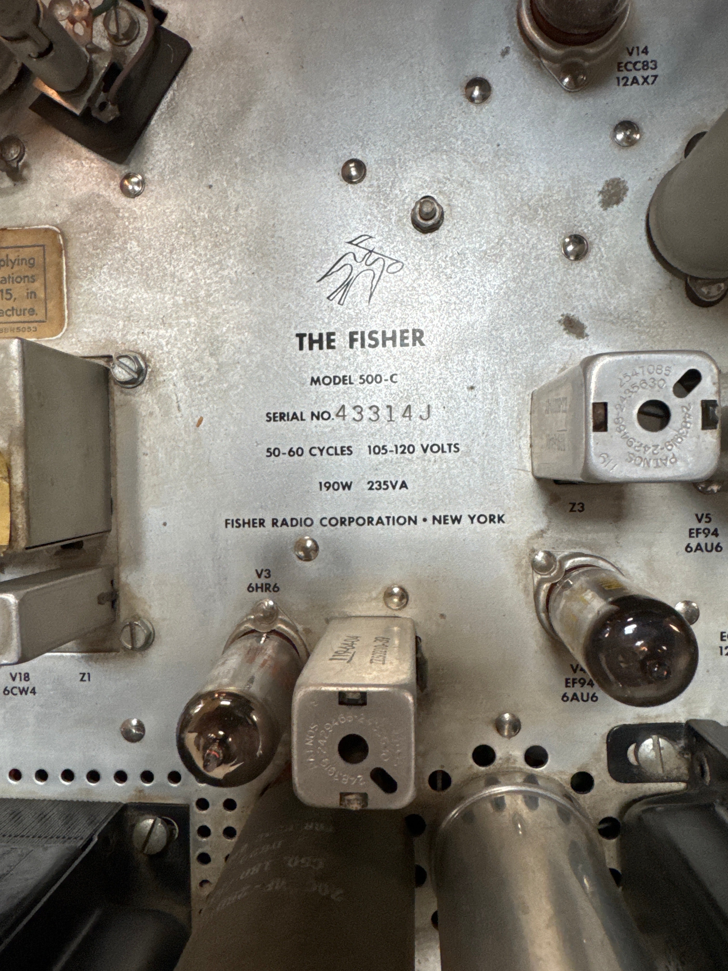 Fisher 500C Tube Receiver - Thumbnail 2