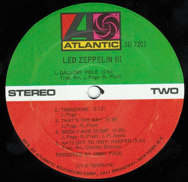 Buy Led Zeppelin : Led Zeppelin III (LP, Album, PR ) Online for a