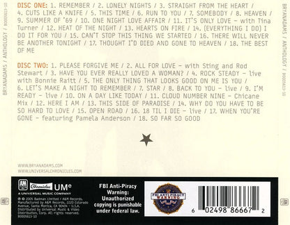 Bryan Adams : Anthology (2xCD, Comp)