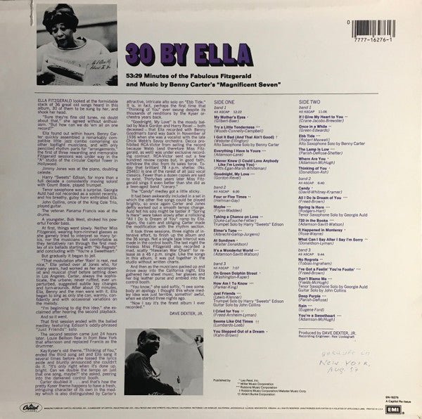 Buy Ella Fitzgerald : 30 By Ella (LP, Album, RE) Online for a