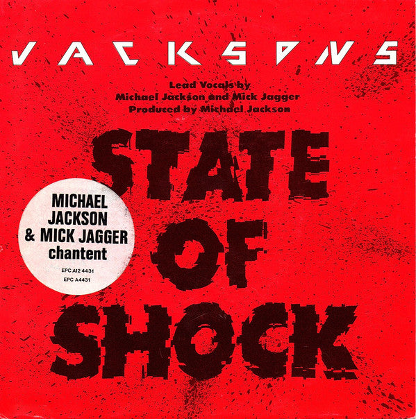 Jacksons* : State Of Shock (7", Single)