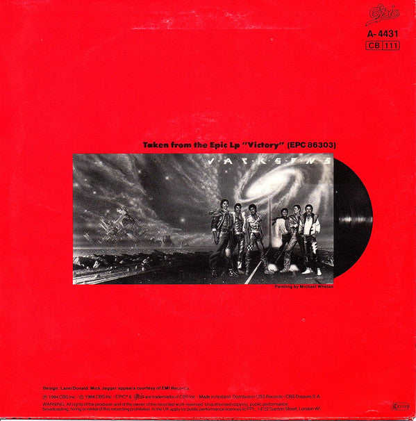 Jacksons* : State Of Shock (7", Single)