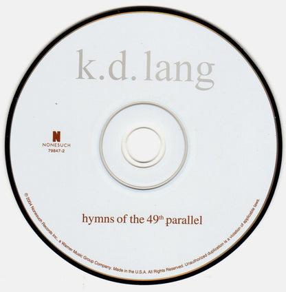 k.d. lang : Hymns Of The 49th Parallel (CD, Album)