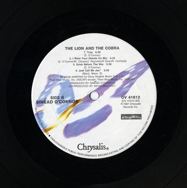 Sinéad O'Connor : The Lion And The Cobra (LP, Album, Car)