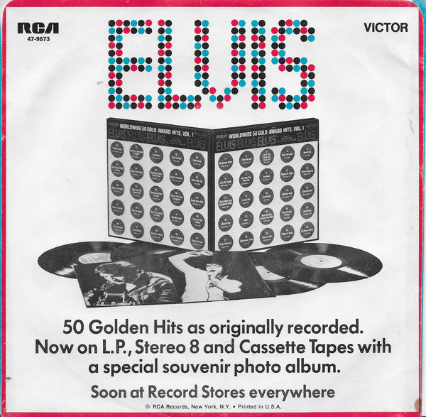 Elvis Presley : I've Lost You (7", Ind)