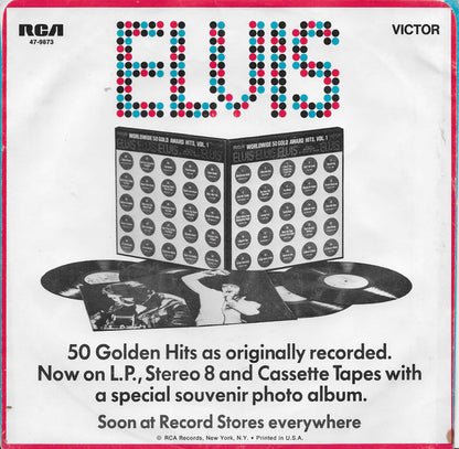 Elvis Presley : I've Lost You (7", Ind)