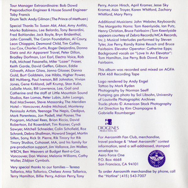 Aerosmith : Pump (CD, Album, Club, BMG)